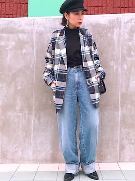 HARUKA.さん（レディース・156cm）の冬コーディネート