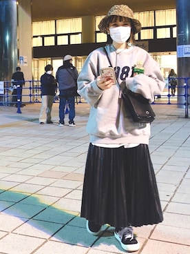 「87mm（87mm）のアイテム」を使った、HARUKA.さん（レディース・156cm）の冬コーディネート