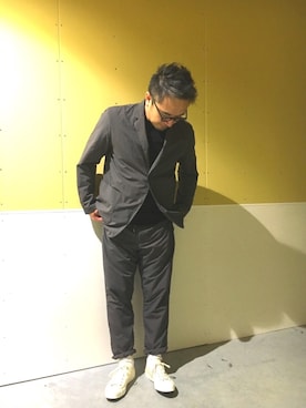 「ヤングアンドオルセン」｜「アイテム（ジャケット/アウター）」を使った、saitoさん（メンズ・173cm）の春コーディネート