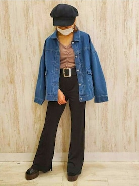 「SpRay（スプレイ）のアイテム（パンツ）」を使った、sprayzozoさん（レディース・148cm）の春コーディネート