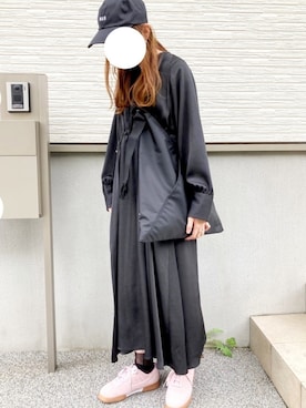 「Moonage Devilment（ムーンエイジデビルメント）のアイテム（キャップ）」を使った、𝓡𝓲.さん（レディース・163cm）の秋コーディネート