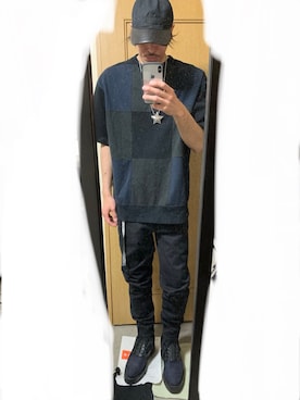 「LAD MUSICIAN（ラッドミュージシャン）のアイテム（スウェット）」を使った、YUUさん（メンズ・178cm）の春コーディネート