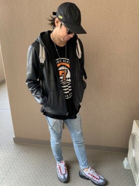 「LAD MUSICIAN（ラッドミュージシャン）のアイテム（財布/小物）」を使った、YUUさん（メンズ・178cm）の春コーディネート