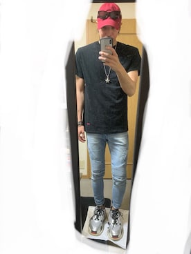 「CODY SANDERSON（コディサンダーソン）のアイテム（帽子）」を使った、YUUさん（メンズ・178cm）の夏コーディネート