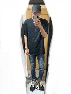 「CODY SANDERSON（コディサンダーソン）のアイテム（バングル/リストバンド）」を使った、YUUさん（メンズ・178cm）の夏コーディネート