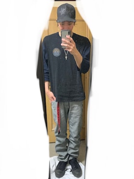 「CODY SANDERSON（コディサンダーソン）のアイテム（帽子）」を使った、YUUさん（メンズ・178cm）の夏コーディネート