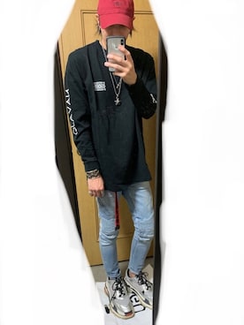 「CODY SANDERSON（コディサンダーソン）のアイテム（帽子）」を使った、YUUさん（メンズ・178cm）の夏コーディネート