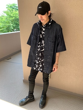 「CODY SANDERSON（コディサンダーソン）のアイテム（帽子）」を使った、YUUさん（メンズ・178cm）の夏コーディネート