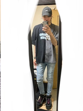 「CODY SANDERSON（コディサンダーソン）のアイテム（帽子）」を使った、YUUさん（メンズ・178cm）の夏コーディネート