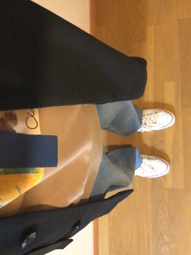 「COMME CA ISM（コムサイズム）のアイテム（チェスターコート）」を使った、®️yｏさん（メンズ・177cm）の春コーディネート
