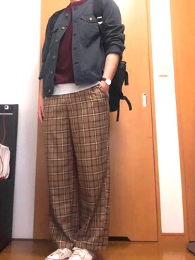 「CIAOPANIC TYPY（チャオパニックティピー）のアイテム（デニムジャケット）」を使った、®️yｏさん（メンズ・177cm）の冬コーディネート