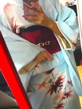 「名古屋帯」｜Askaさん（レディース・155cm）の冬コーディネート