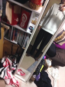 「POLO RALPH LAUREN（ポロ ラルフ ローレン）のアイテム（その他パンツ、ブラック系）」を使った、ゆーきさん（メンズ・182cm）の冬コーディネート