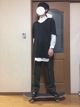 「EDIFICE（エディフィス）のアイテム（その他シューズ）」を使った、NaRiさん（メンズ・172cm）の春コーディネート