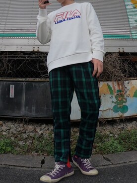 「BlackEyePatch（ブラックアイパッチ）のアイテム（レッグウェア）」を使った、NaRiさん（メンズ・172cm）の冬コーディネート