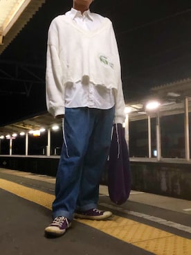 「doublet（ダブレット）のアイテム（ニット/セーター）」を使った、NaRiさん（メンズ・172cm）の秋コーディネート