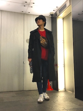 「MYne（マイン）のアイテム（バッグ）」を使った、NaRiさん（メンズ・172cm）の春コーディネート