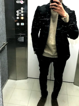 「アイテム（ブーティ、ブラウン系）」を使った、たいさん（メンズ・177cm）の春コーディネート