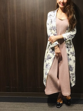 「travel」｜「アイテム（チェスターコート）」を使った、【Muel Chic】中村沙織さん（レディース・162cm）の冬コーディネート