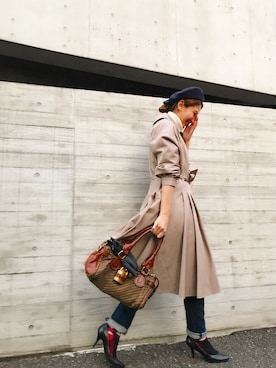 【Muel Chic】中村沙織さん（レディース・162cm）の冬コーディネート