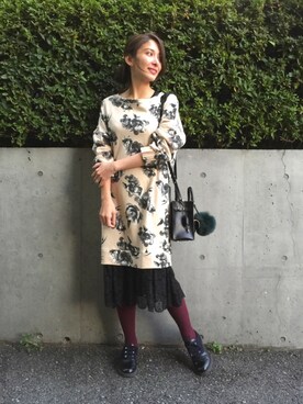 【Muel Chic】中村沙織さん（レディース・162cm）の冬コーディネート