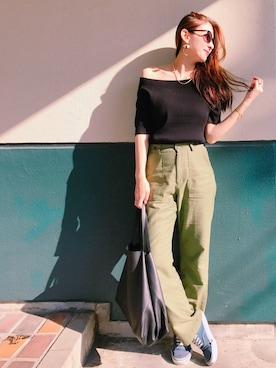 【Muel Chic】中村沙織さん(レディース・162cm)の春コーディネート