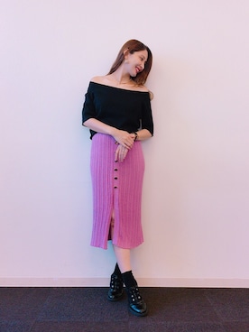 【Muel Chic】中村沙織さん(レディース・162cm)の夏コーディネート