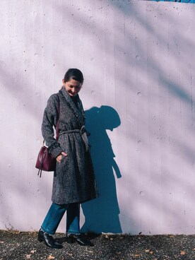 【Muel Chic】中村沙織さん（レディース・162cm）の冬コーディネート