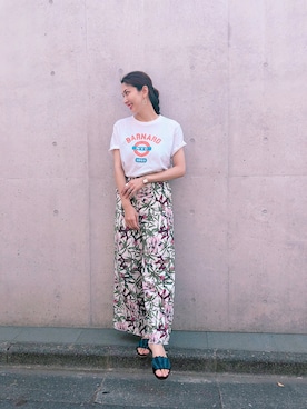 【Muel Chic】中村沙織さん（レディース・162cm）の夏コーディネート