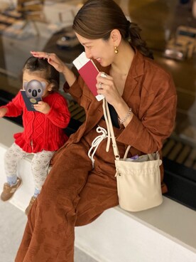 【Muel Chic】中村沙織さん（レディース・162cm）の冬コーディネート