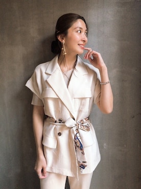 【Muel Chic】中村沙織さん（レディース・162cm）の春コーディネート