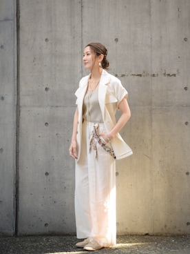 【Muel Chic】中村沙織さん（レディース・162cm）の春コーディネート