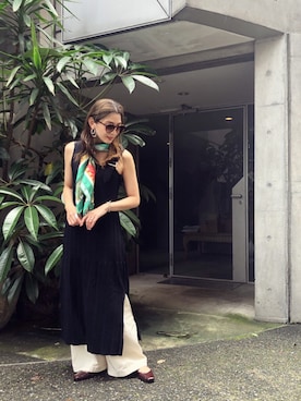 【Muel Chic】中村沙織さん（レディース・162cm）の夏コーディネート