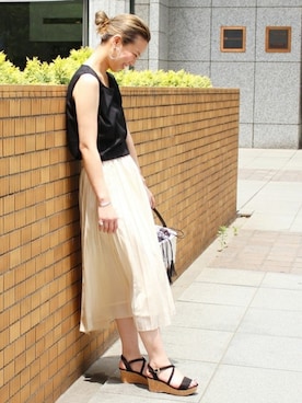 「manipuri（マニプリ）のアイテム」を使った、sunaさん（レディース・160cm）の夏コーディネート