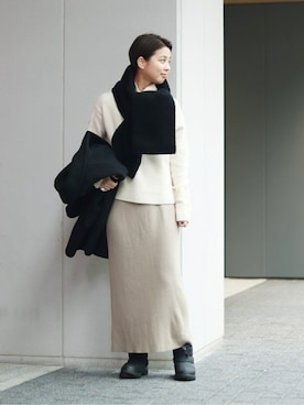 「ヌプシ」｜sunaさん（レディース・160cm）の冬コーディネート