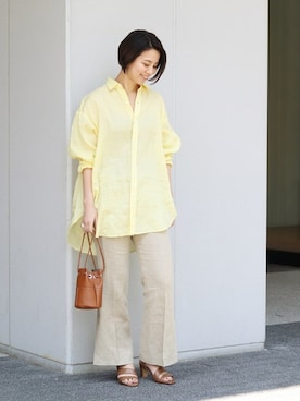 「marco masi（マルコマージ）のアイテム」を使った、sunaさん（レディース・160cm）の春コーディネート