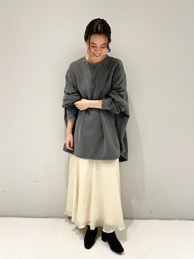 「LE TALON（ルタロン）のアイテム（ブーツ）」を使った、sunaさん（レディース・160cm）の秋コーディネート