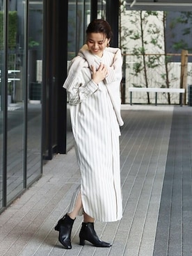 「LE TALON（ルタロン）のアイテム（ブーツ）」を使った、sunaさん（レディース・160cm）の秋コーディネート