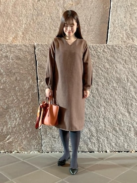「ビジネス」｜「アイテム（ワンピース/ドレス）」を使った、nayuko5115さん（レディース・155cm）の秋コーディネート