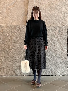 「THE STATION STORE（ザ ステーション ストア）のアイテム」を使った、nayuko5115さん（レディース・155cm）の秋コーディネート