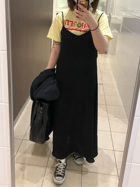 「ISOOK（アイスー）のアイテム（ワンピース/ドレス）」を使った、Amyさん（レディース・159cm）の春コーディネート