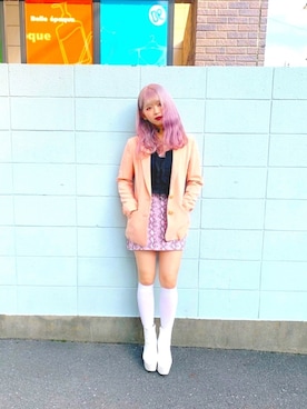 「アイテム（チョーカー）」を使った、かほさん（レディース・155cm・10代）の秋コーディネート