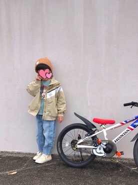 ‪.:＊MᵃⁿᵈN.:＊さん（キッズ・110cm）の春コーディネート