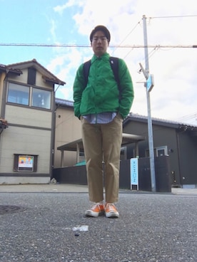 「J.CREW」｜「アイテム（その他アウター）」を使った、tobiyamaさん（メンズ・174cm）の春コーディネート