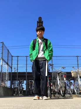 「neonsign」｜「アイテム（その他アウター）」を使った、tobiyamaさん（メンズ・174cm）の春コーディネート