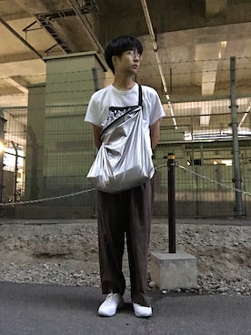「SASQUATCHfabrix.（サスクワァッチファブリックス）のアイテム」を使った、tobiyamaさん（メンズ・174cm・20代）の夏コーディネート