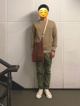 「THE NERDYS（ザ ナーディーズ）のアイテム」を使った、tobiさん（メンズ・174cm）の秋コーディネート