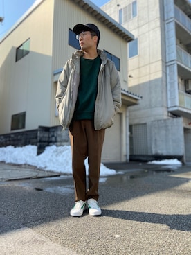 「Polo Ralph Lauren」｜「アイテム（ミリタリージャケット）」を使った、tobiyamaさん（メンズ・174cm）の冬コーディネート