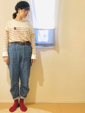 「Crisp（クリスプ）のアイテム（その他小物）」を使った、m i h o *さん（レディース・160cm）の春コーディネート