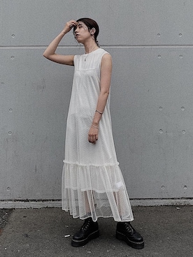「AVAN LILY（アヴァンリリィ）のアイテム（ワンピース/ドレス）」を使った、나 츠さん（レディース・164cm）の夏コーディネート